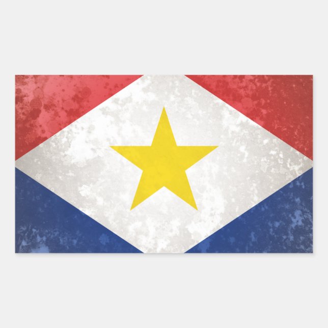 Pegatina Rectangular Saba (Anverso)