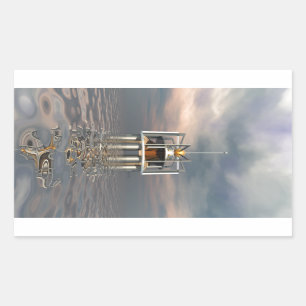 Pegatina Rectangular Salida