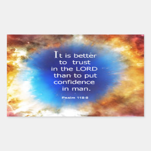 Pegatina Rectangular Salmo 118:8