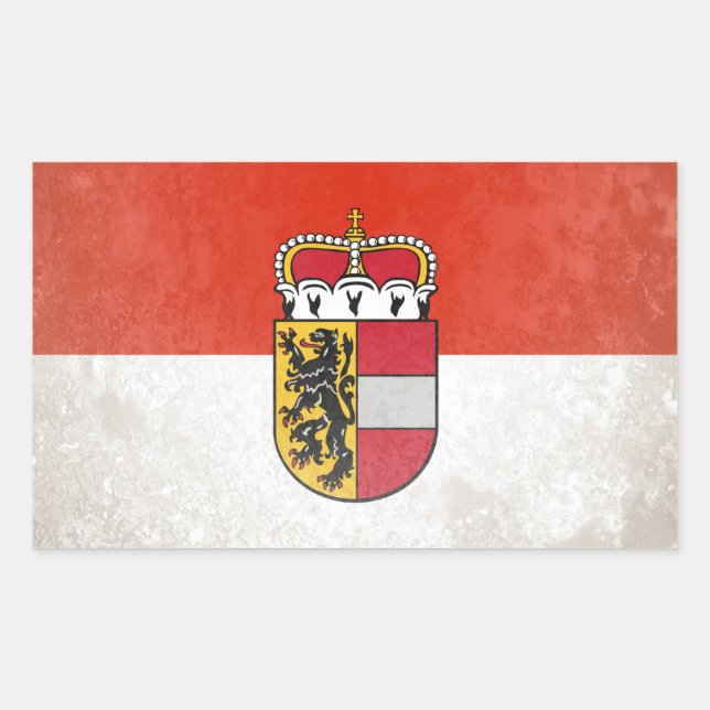 Pegatina Rectangular Salzburgerland (Anverso)