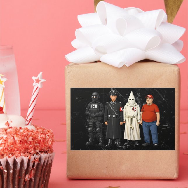 Pegatina Rectangular Same Different Costume (Fiesta)