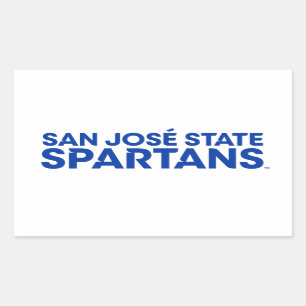 Pegatina Rectangular San Jose State Spartans Wordmark