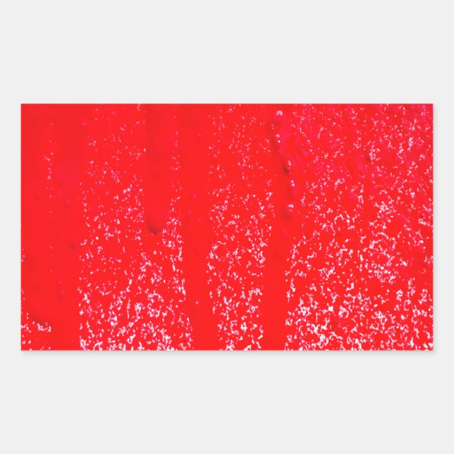 Pegatina Rectangular sangre goteante (Anverso)
