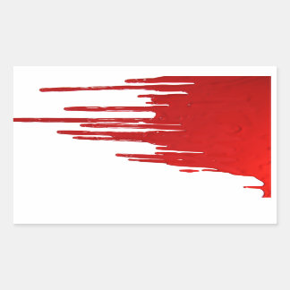 Pegatina Rectangular Sangriento