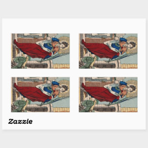 Pegatina Rectangular Santa Bárbara con Artillería (M 007)