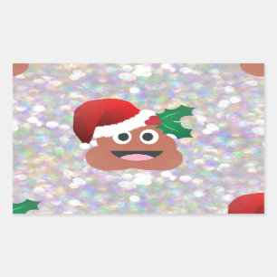 Pegatina Rectangular santa claus emoji