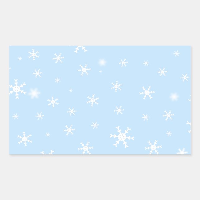 Pegatina Rectangular Santa con árbol (Anverso)