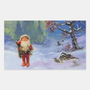PEGATINA RECTANGULAR SANTA DE LOS GNOMOS