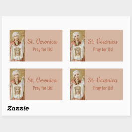 Pegatina Rectangular Santa Verónica de Jerusalén (60 JM)