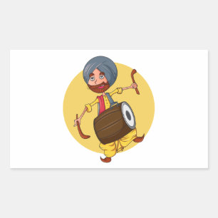 Pegatina Rectangular Sardar Ji
