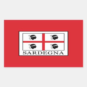 Pegatina Rectangular Sardegna