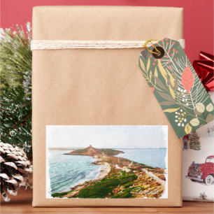 Pegatina Rectangular Sardinia Italy Travel