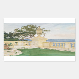 Pegatina Rectangular Sargento John Singer - Terraza, Vizcaya