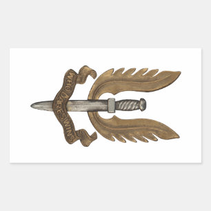 Pegatina Rectangular SAS británicas