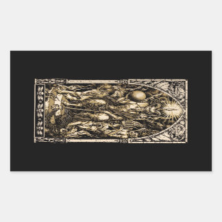 Pegatina Rectangular Satan Enthroned