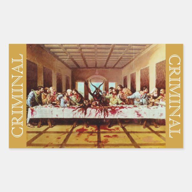 PEGATINA RECTANGULAR SATANS ÚLTIMOS PEGATINAS SUPPER (Anverso)