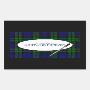 Pegatina Rectangular Scotland Forever Alba gu bràth