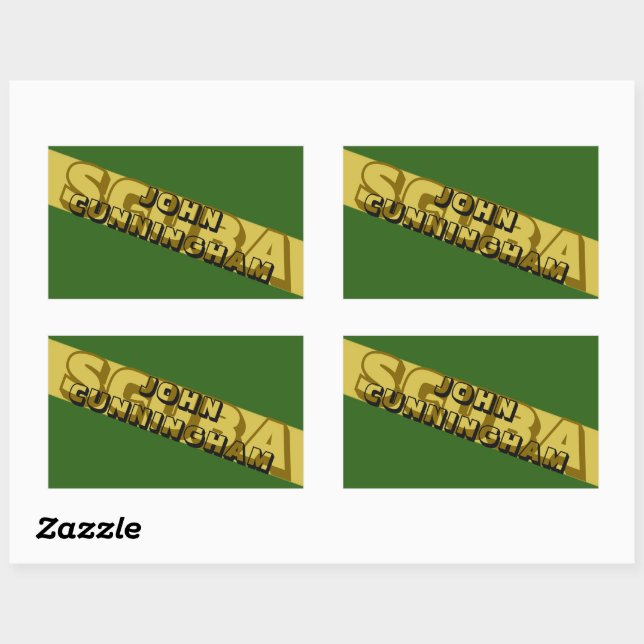 PEGATINA RECTANGULAR SCUBA NITROX. CAMOUFLAJE SCUBA. ESTILO MILITAR. (Hoja)