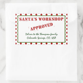 Pegatina Rectangular Se aprueba e inspecciona el taller personalizado d