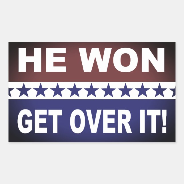 Pegatina Rectangular ¡Se Lo Superará! (Anverso)