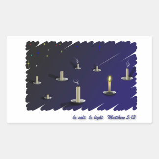 Pegatina Rectangular Sé Sal, sé ligero