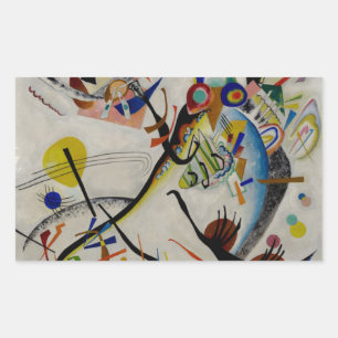 Pegatina Rectangular Segmento azul de Kandinsky