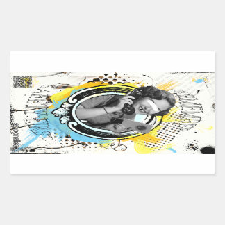 Pegatina Rectangular Seguridad sobre libertad