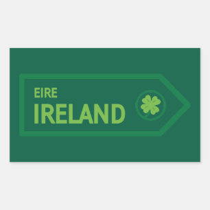 Pegatina Rectangular Señal de carretera de Irlanda