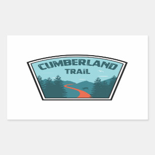 Pegatina Rectangular Sendero de Cumberland Tennessee