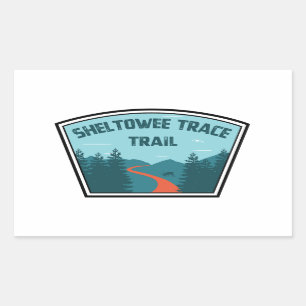 Pegatina Rectangular Sendero de seguimiento de Sheltowee Kentucky Tenne