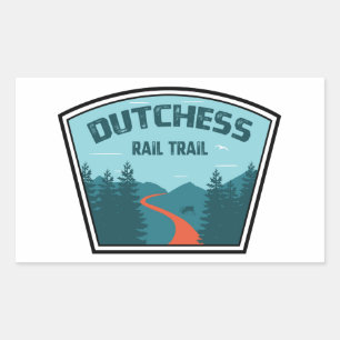 Pegatina Rectangular Sendero ferroviario holandés