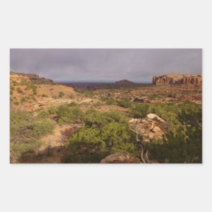 Pegatina Rectangular Sendero Neck Springs en el Parque Nacional Canyonl