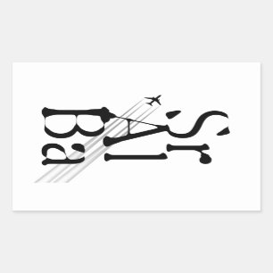 Pegatina Rectangular Senior de Chemtrails+Al+Vagos