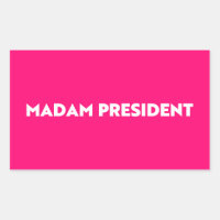 Señora Presidenta, la tipografía minimalista rosa 