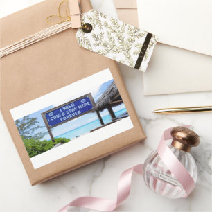 Pegatina Rectangular Serene Beach Vibes