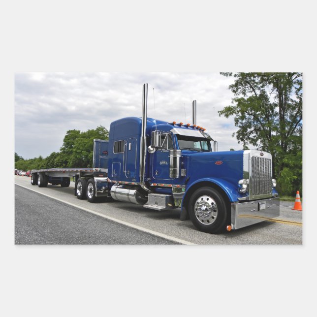 Pegatina Rectangular Shirk Peterbilt 379 Pegatinas (Anverso)