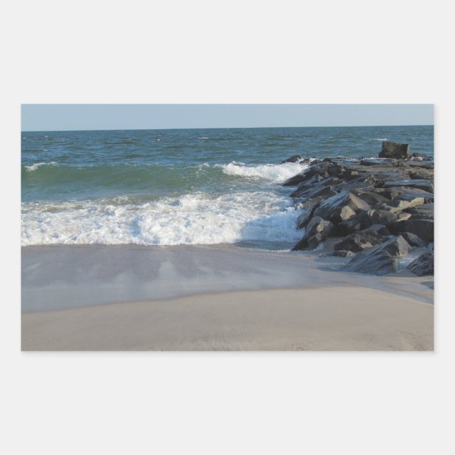 Pegatina Rectangular Shoreline (Anverso)