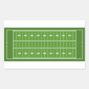 Pegatina Rectangular Show off your colors - Football