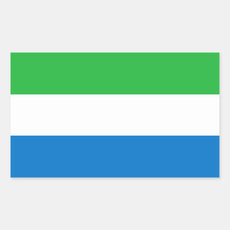 Pegatina Rectangular Sierra Leone Flag