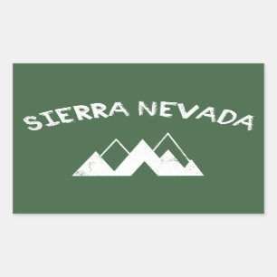 Pegatina Rectangular Sierra Nevada