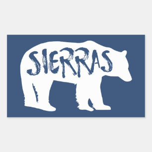Pegatina Rectangular Sierras Bear