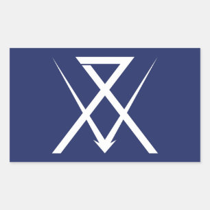 Pegatina Rectangular Símbolo de la prefectura de Shizuoka de Numazu