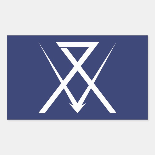 Pegatina Rectangular Símbolo de la prefectura de Shizuoka de Numazu (Anverso)