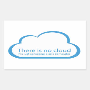 Pegatina Rectangular Sin nube