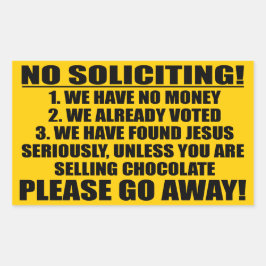 Pegatina Rectangular Sin solicitud