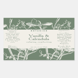 Pegatina Rectangular Síndrome de jabón verde salchicha bucal