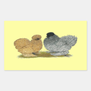 Pegatina Rectangular Sizzle Chickens