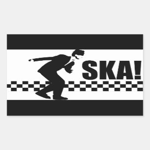 Pegatina Rectangular ¡Ska encendido!
