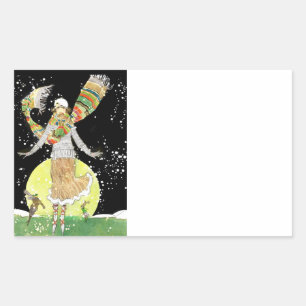 Pegatina Rectangular Skater Art Deco
