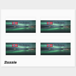 Pegatina Rectangular Skibotn